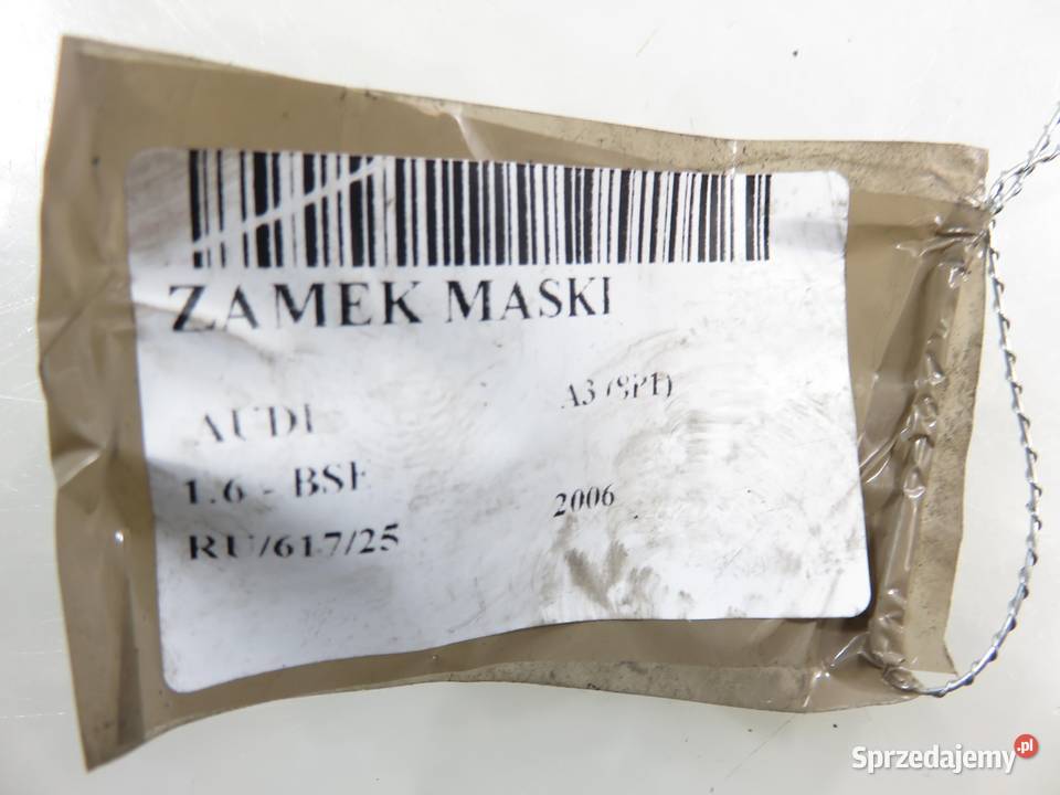 ZAMEK MASKI AUDI A3 8P 8P0823509D osobowe