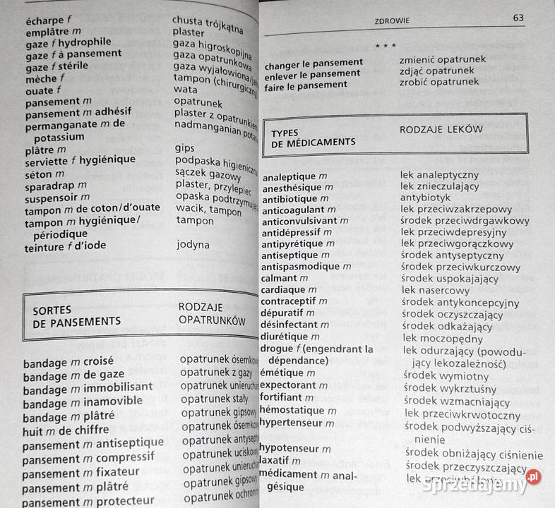Mały słownik tematyczny francuskopolski B Chełm