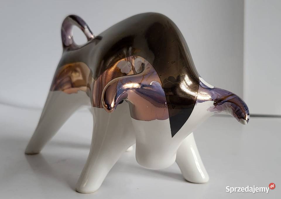 BYK Znak zodiaku Figurka Byczek ceramiczny Sierakowice