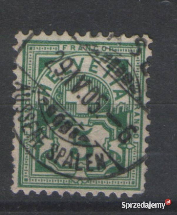 Zn Szwajcaria Mi 50 kas 1882 Filatelistyka śląskie Gliwice