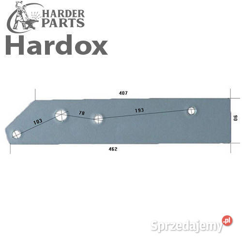 Płoza krótka HARDOX 16001181P 16501171P do pługa Suwałki sprzedam