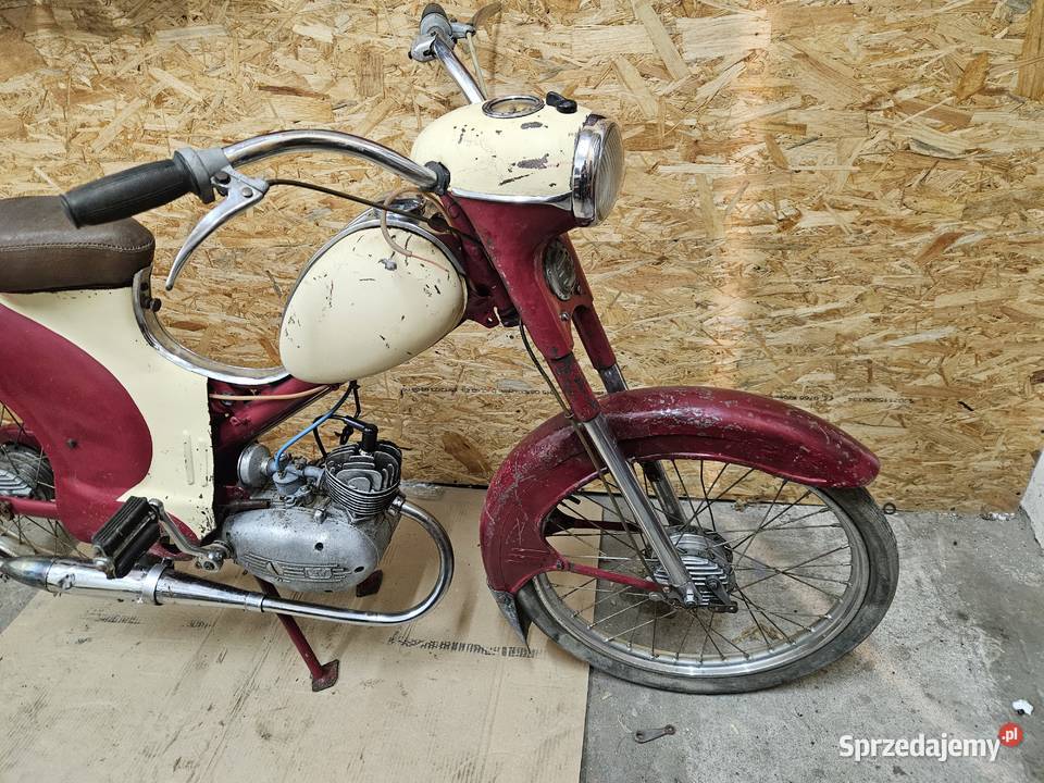 Motorower Ryś MR1 1959r Baza do Odrestaurowania 49cm3 Komar Kłodawa