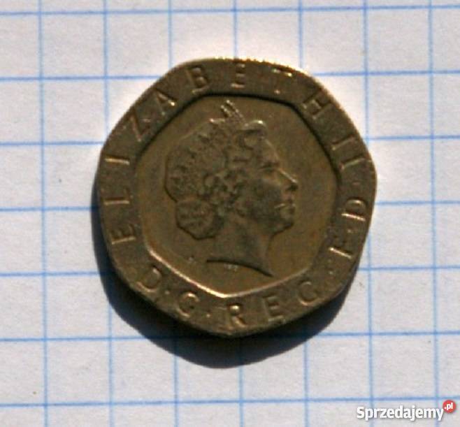 20 PENSÓW TWENTY PENCE 2000 WIELKA BRYTANIA Numizmatyka Piszczac sprzedam