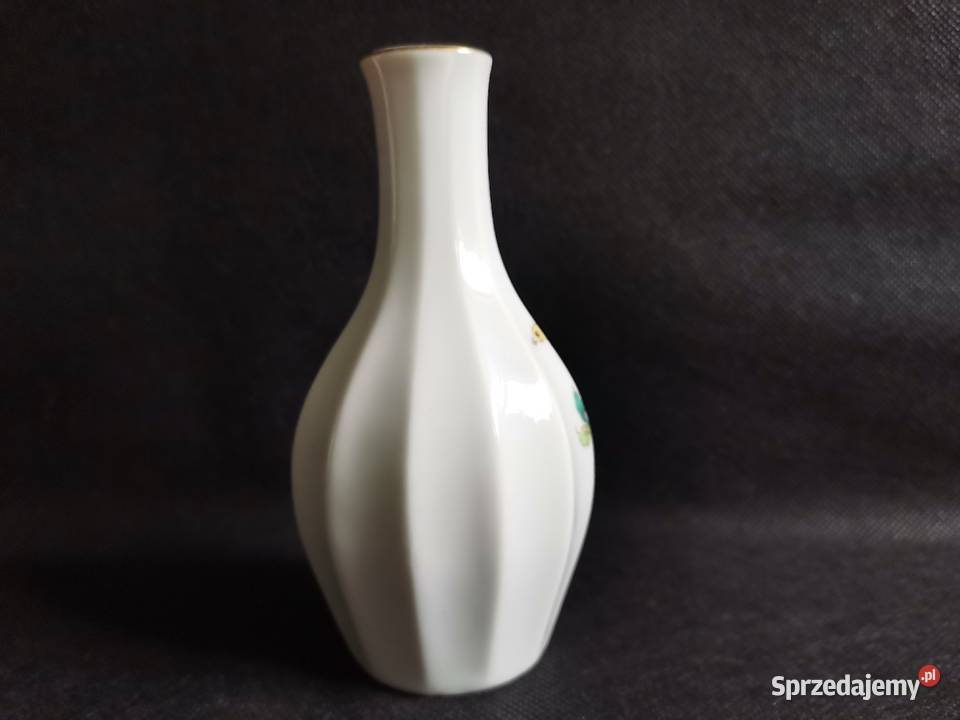 Stary mały porcelanowy wazon Ptaki śląskie Katowice