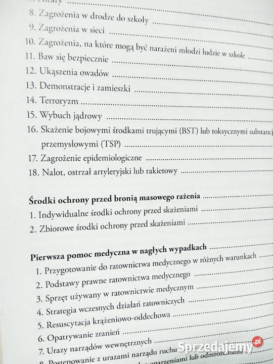 Edukacja bezpieczeństwa juka ponadgimnazjalne mazowieckie Warszawa sprzedam
