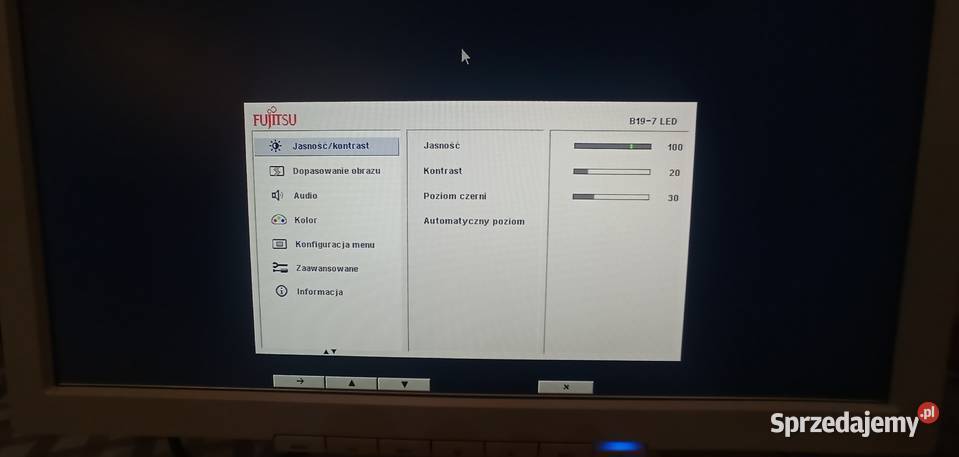 Sprzedam monitor Fujitsu Siemens DY 197 Monitory i projektory Kraków