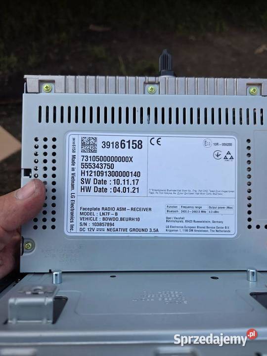 Radio Nawigacja Opel Zafira C 39186158 LN7FB