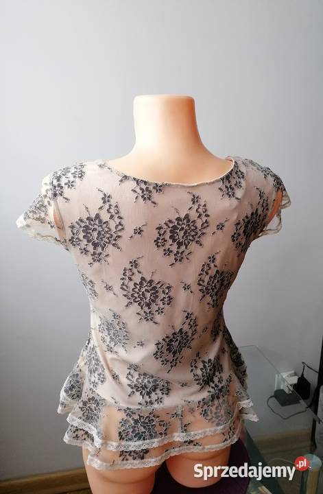 ŚLICZNA BEŻOWA BLUZECZKA DOROTHY PERKINS R42 Moda i Styl łódzkie Łódź sprzedam