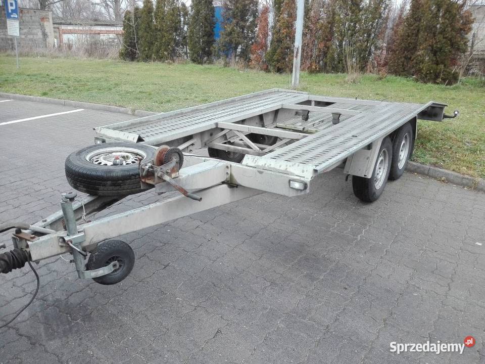 Przyczepa laweta BORO szwajcarka zarejestrowana 1540kg wielkopolskie