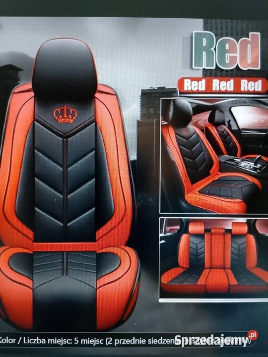 Piękne nowe pokrowce Premium skóra PUkomplet