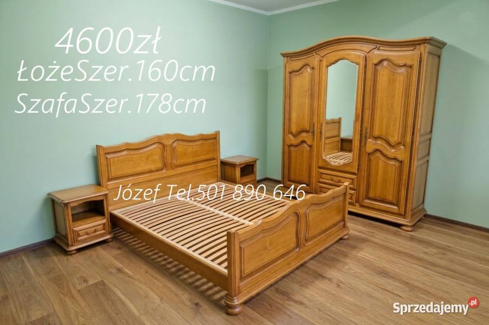 Piękna Sypialnia Dębowa meble sypialniane Pszczyna sprzedam