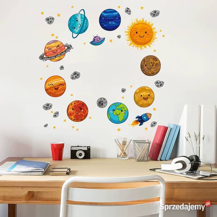 Naklejki dzieci Dziecięcy kosmos Układ słoneczny