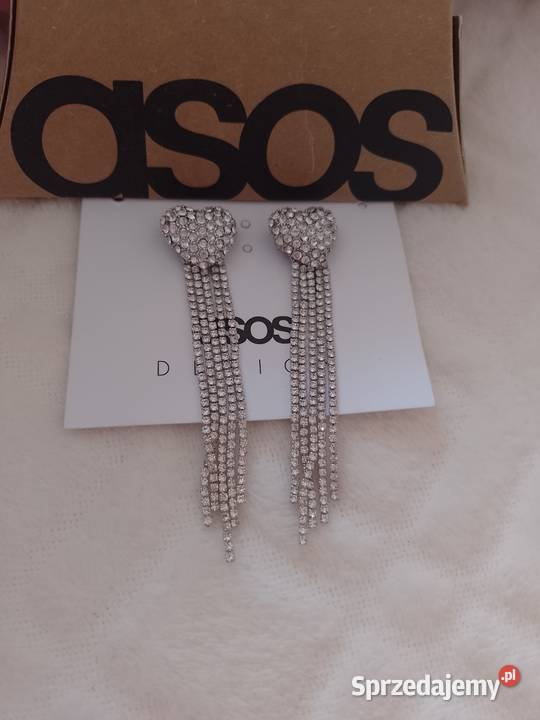 ASOS Długie bogato zdobione kolczyki ślubne Dla kobiet Moda i Styl małopolskie Kraków