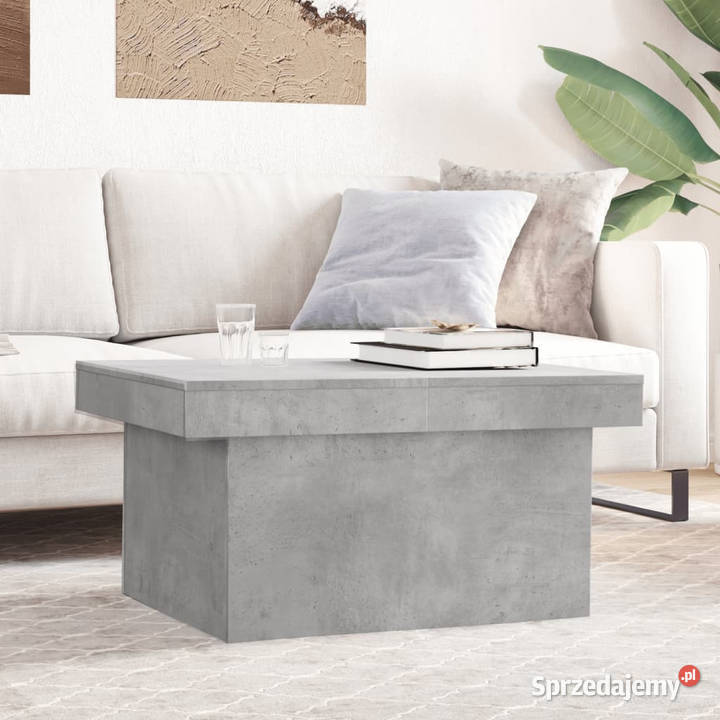 Stolik kawowy szarość betonu 80x55x40 WM840866 mazowieckie Warszawa