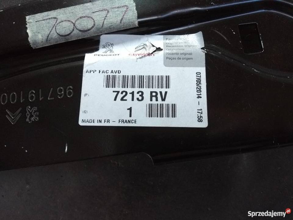 CITROEN C3 ślizg lampy prawy przód podkarpackie Pilzno
