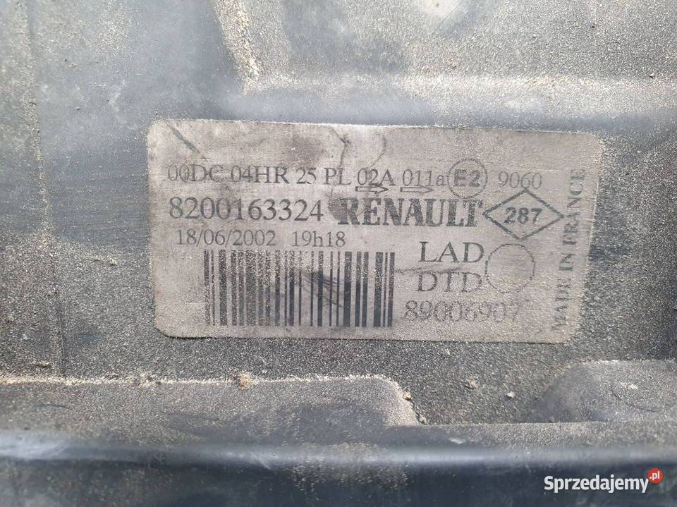 LAMPA PRAWA PRZÓD RENAULT LAGUNA II 8200163324 Lipno