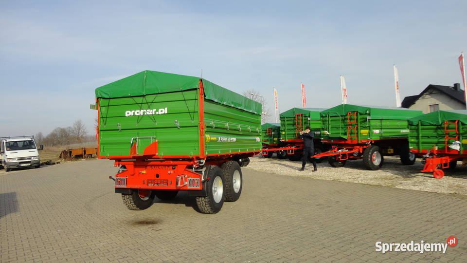 Przyczepa rolnicza Tandem burtowa PT512 Pronar nieuszkodzony