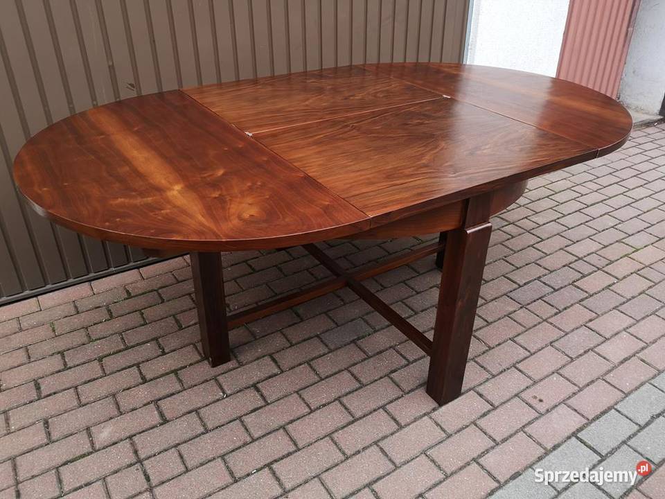 Stół ArtDeco Okrągły 120 Zgrabny Antyk Stary wielkopolskie Swarzędz