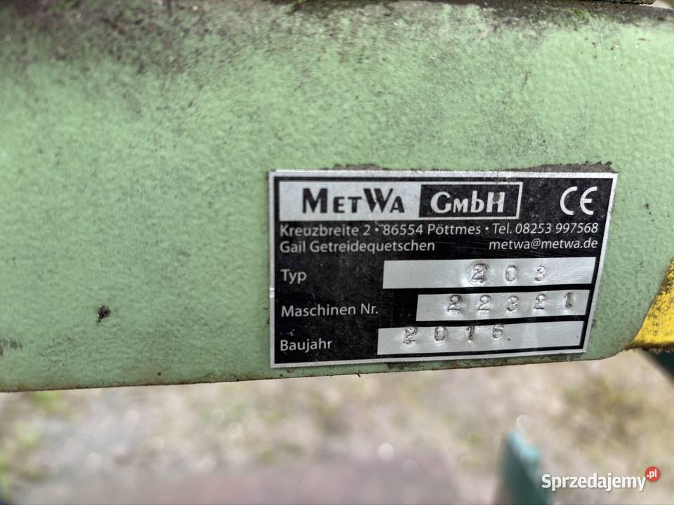 Srutownik Gniotownik zbóż kukurydzy sipma