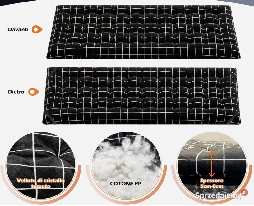 Łóżko z materacem ATORPOK SHOP 190 x 65 czarny podkarpackie Krzemienica