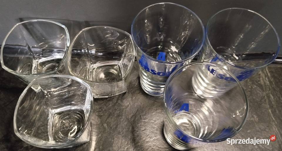 Absolut Tullamore DEW szklanki 6 NOWE Olsztyn