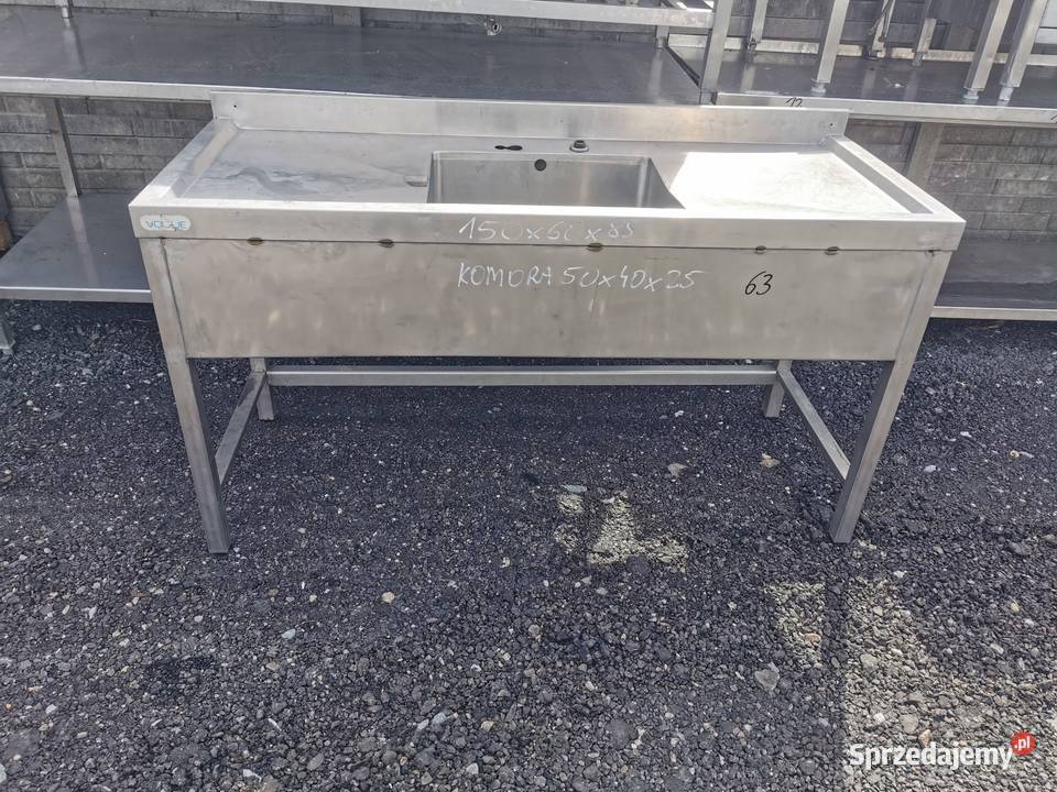 Zlew 150x60x85 kom 50x40x25 63 Krotoszyn