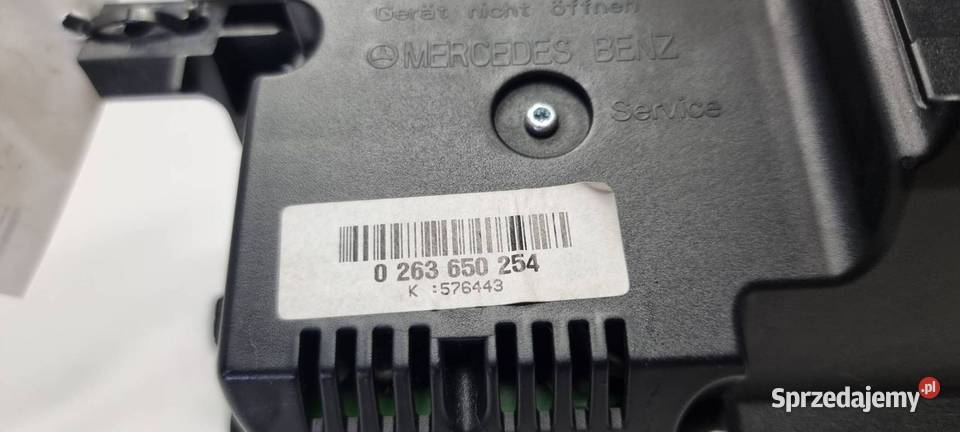 LICZNIK ZEGAR MERCDESBENZ A2219009301 Pozostałe Lipno