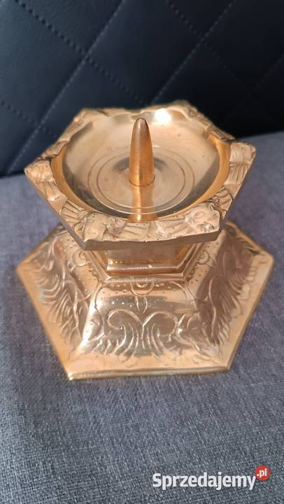 Piękny mosiężny świecznik zachodniopomorskie Goleniów