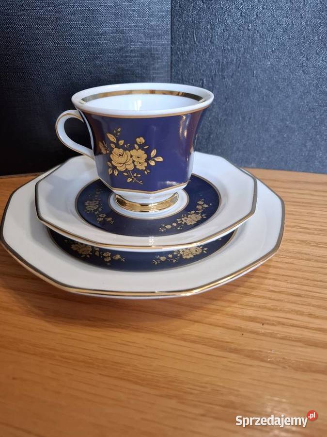 Zestaw filiżanka i dwa tależyki