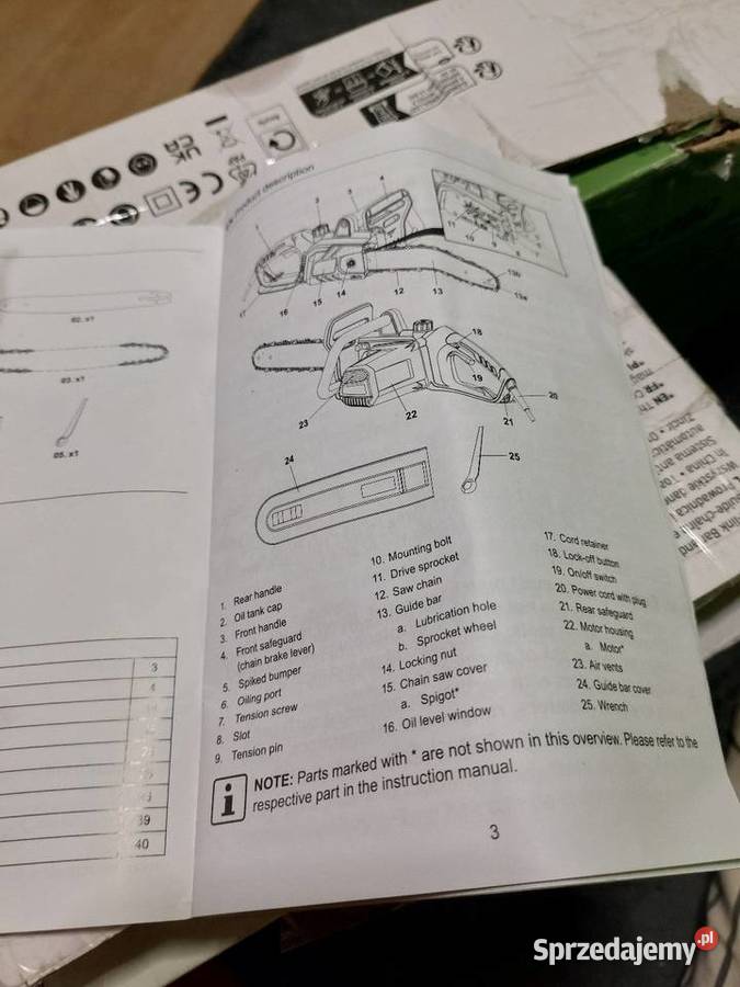 Piła łańcuchowa elektryczna Piotrków Trybunalski