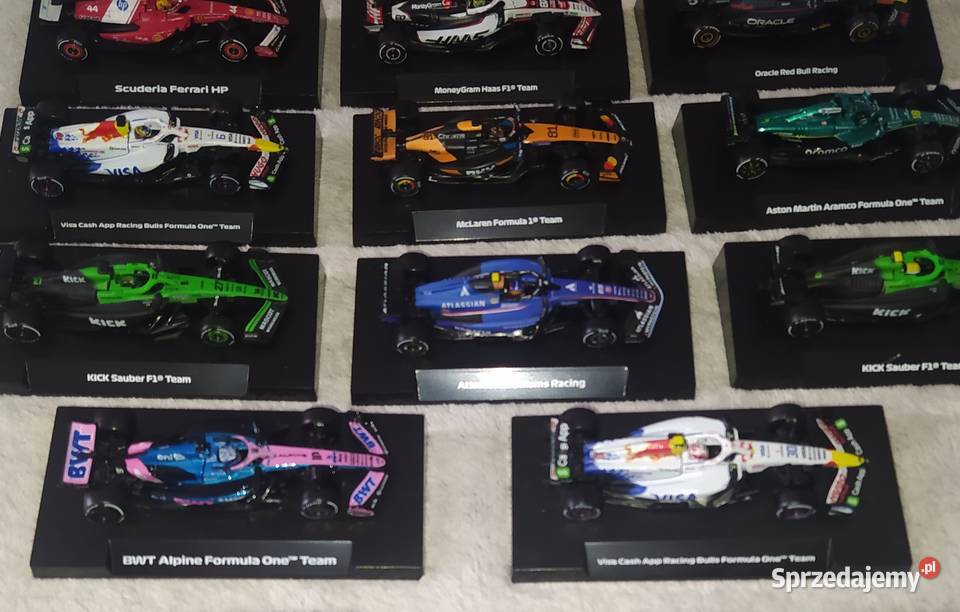 HOT WHEELS BBURAGO FORMUŁA 1 Skala 164 16 sztuk pomorskie