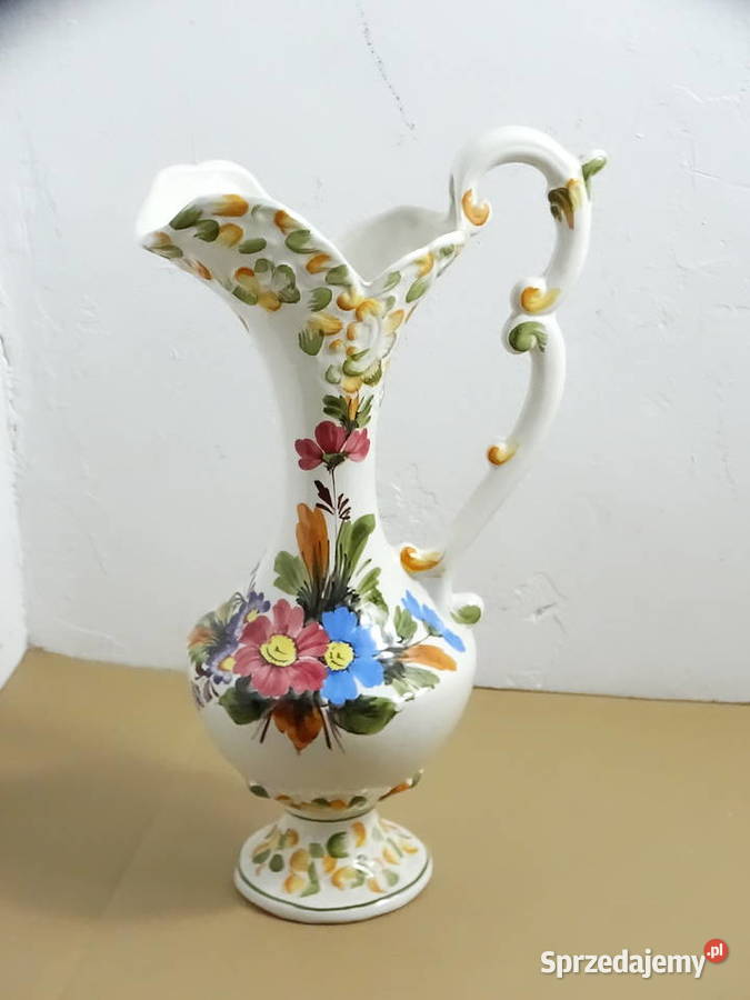 Włoski dzbanek wazon ceramiczny Bassano Made in Biłgoraj