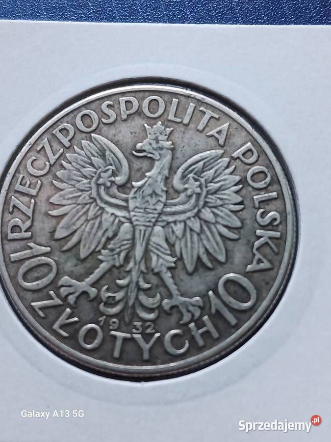 10 złotych Głowa Kobiety 1932 r 4bez znaku Numizmatyka