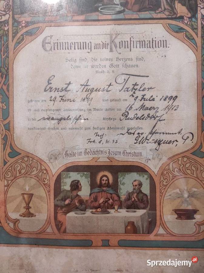 3 obrazy początek XX wiek Breslau Niemcy Wrocław