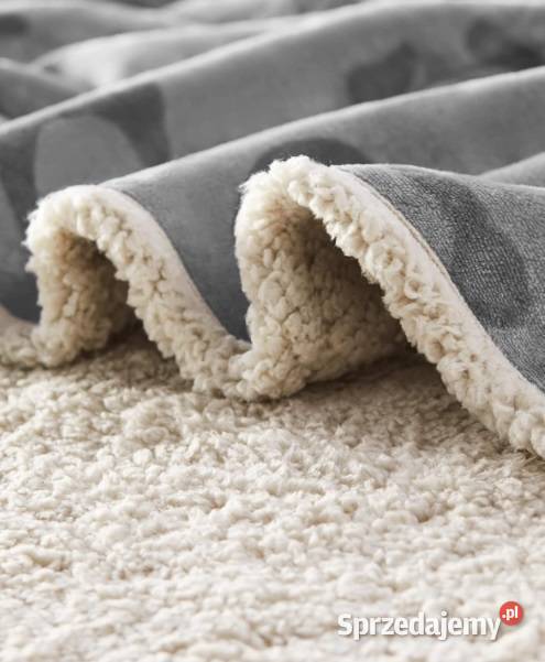 Wodoodporny koc psa dwustronny polarowy Łódź