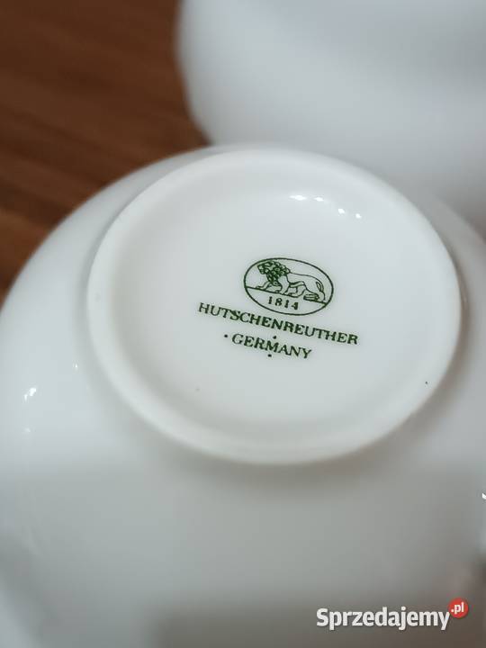 Biała porcelana filiżanki Gorlice