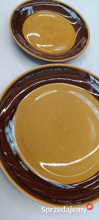 Dwa talerze prl porcelit Iwona Pruszków Warszawa