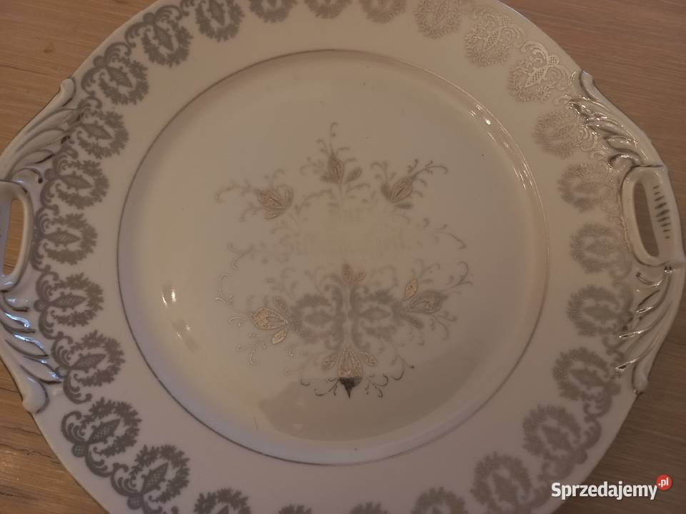 zabytkowy talerzyk bur silberhochzeit sygnatura mazowieckie Piastów sprzedam