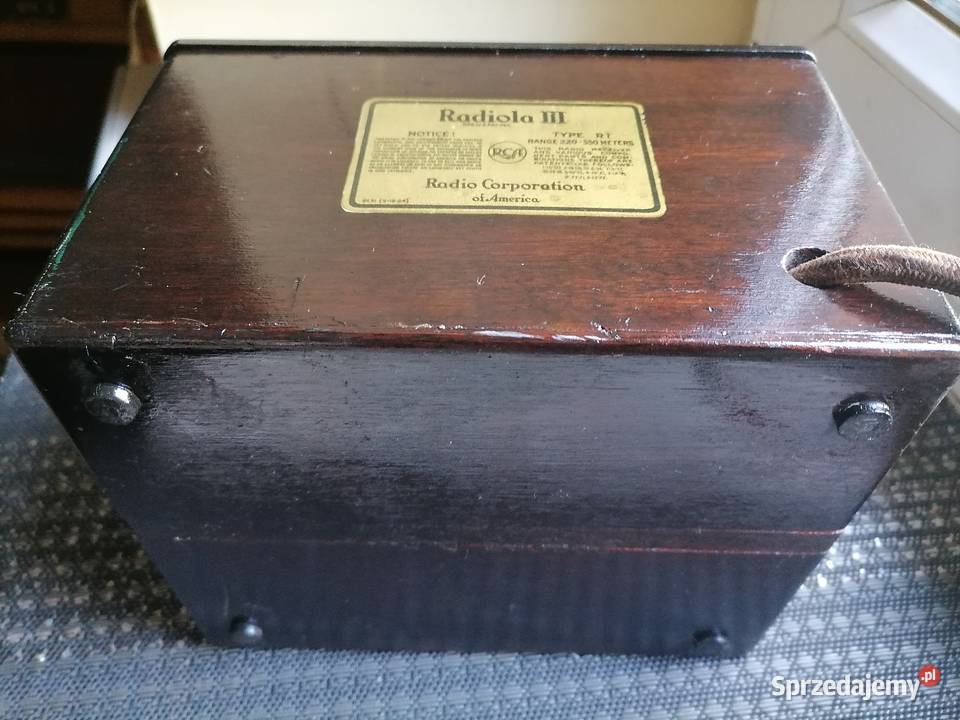 Przedwojenne rado lampowe z lat 20 tych USA małopolskie Kraków