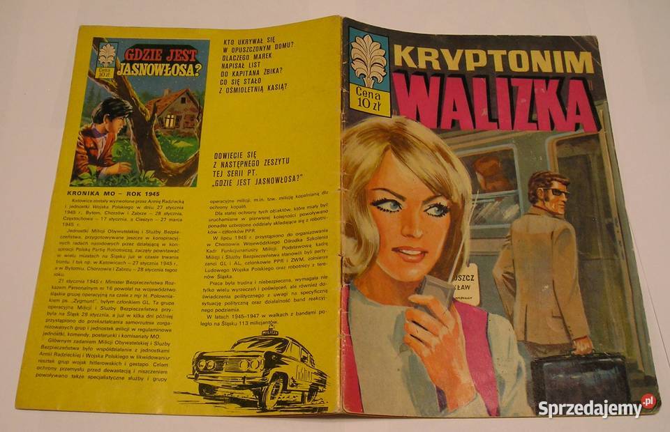 KAPITAN ŻBIK KRYPTONIM WALIZKA 1976 WYDANIE 1 Łódź