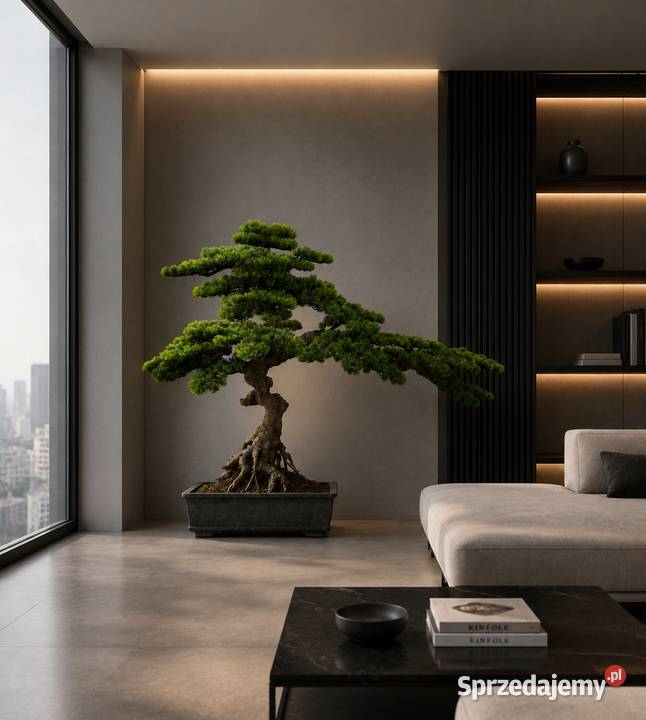 Sztuczne drzewko bonsai 100 x 140 kompaktowe małopolskie Golkowice