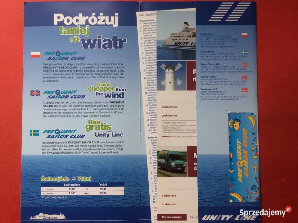 856 Unity Line Świnoujście Ystad Kopenhaga Szczecin sprzedam