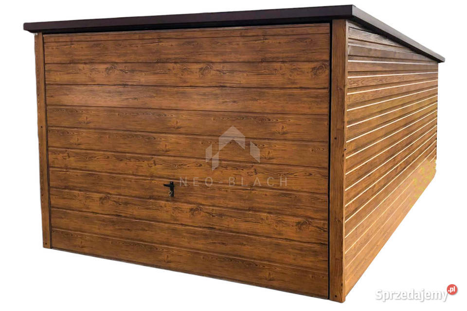 Garaż Blaszany 3x5 Brama Uchylna Drewnopodobny Sprzedaż Opole