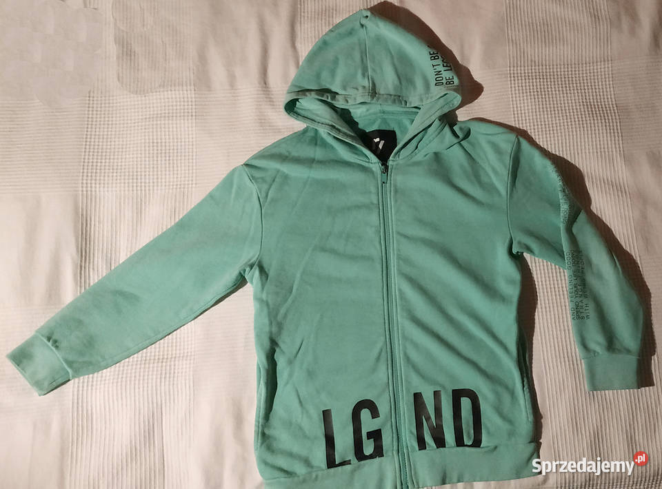 Bluza kaptur chłopca r152 suwak kieszenie Wieluń