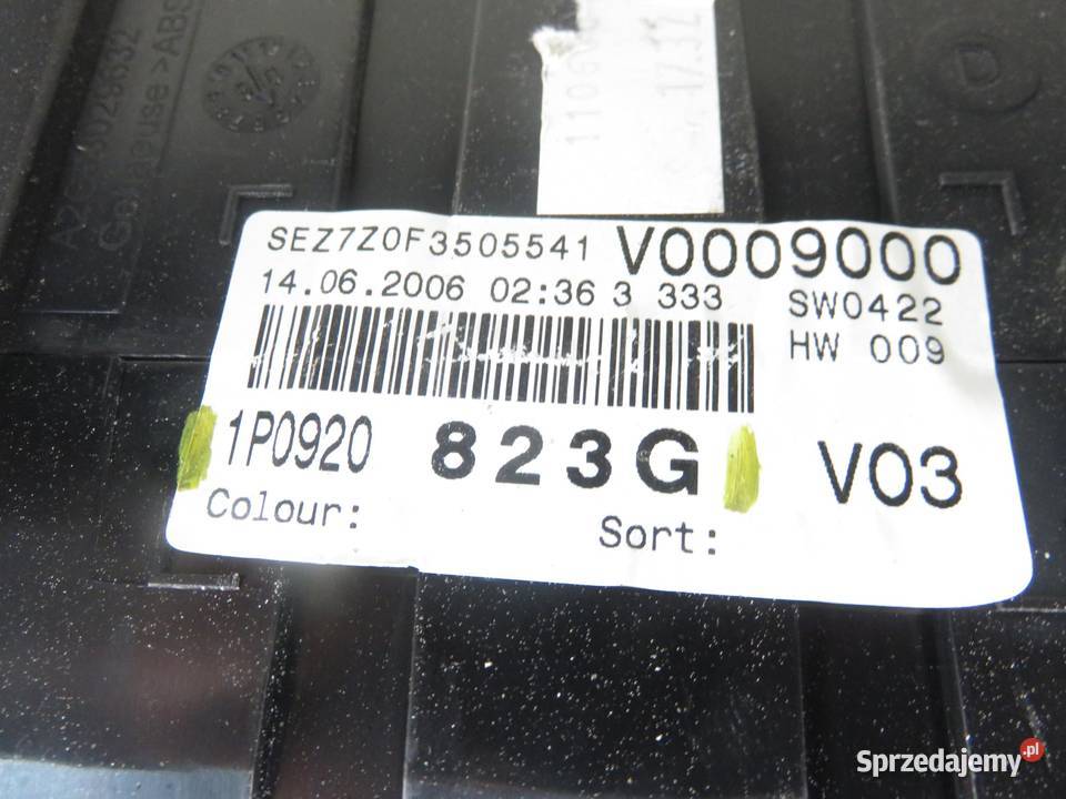 LICZNIK SEAT LEON II 1P1 19 TDI 1P0920823G