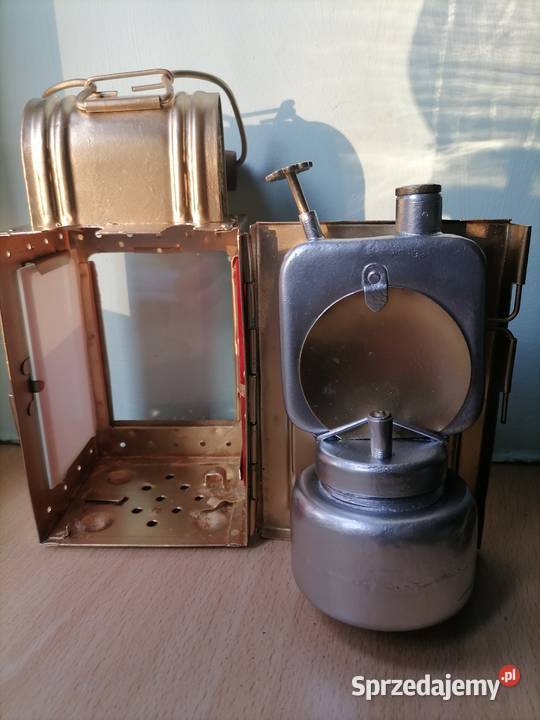 Stara konduktorska lampa karbdowa Kraków