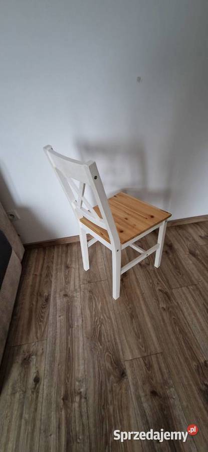 krzesło do kuchni i jadalni drewniane białe