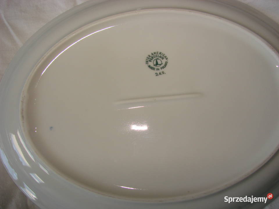 Lubiana Kwiaty półmisek PRL Porcelana i szkło Pruszcz Gdański