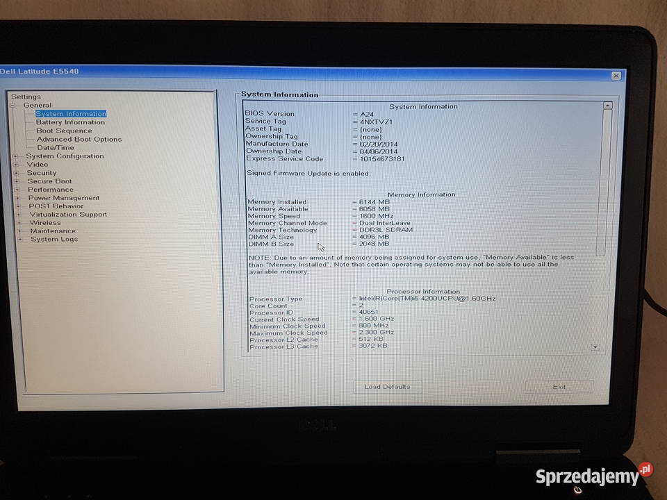 Sprzedam Dell Latitude E5540 i54200U 120 Opole