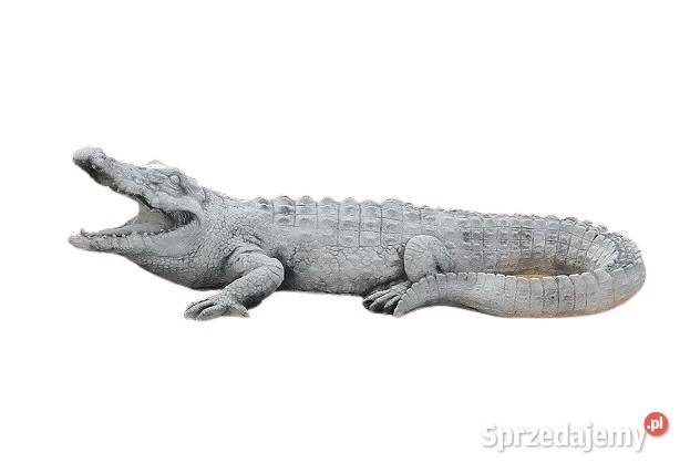 FIGURKA OGRODOWA betonowa rzeźba KROKODYL Z173 Ogród